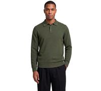 Jj Rebel Callum Long Sleeve Polo Vert L Homme