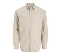 JJ Rebel Chemise 'JREBGAVIN' marron / cappuccino, Taille L
