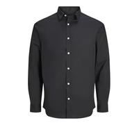 JJ REBEL Jrebgavin Solid Shirt Ls Noos Chemise, Noir, M Hommes