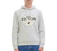 JJ rebel Hood Jreblasse Sweat à Capuche, Blanc-Gris, XL Homme