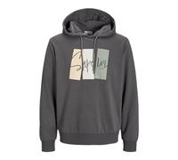 JJ REBEL Hood Jrebnoah Sweat à Capuche, Gris, S Homme