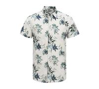 JJ REBEL Jrebbastian Flower Print T-Shirt SS, Cloud Dancer, L