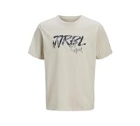 JJ REBEL Jrebbern Box Tee SS Crew Neck, Beige Clair, M