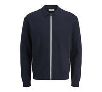 JJ rebel Jrebcallum Polo en Tricot avec Fermeture éclair intégrale, Sky Captain, S