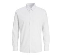 JJ REBEL Jrebgavin Solid Shirt Ls Noos Chemise, Blanc, XS Hommes