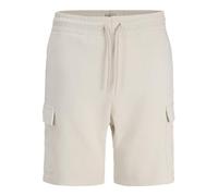 JJ REBEL Jrebgorm Reg Quest Short de Sport Cargo pour Homme, Beige Clair, M