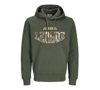 JJ REBEL Jrebhamilton Sweat à Capuche Sweatshirt, Kaki, XS Homme