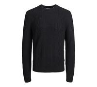 JJ REBEL Jrebjosh Knit Crew Neck Pull en Tricot, Noir, XXL Hommes