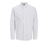 JJ REBEL Jreboscar Ls Noos Chemise pour Homme, Blanc., M