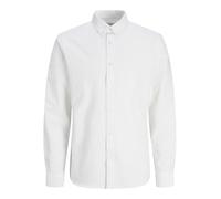 JJ REBEL Jreboscar Ls Noos T-Shirt Chemise, Blanc, S Hommes