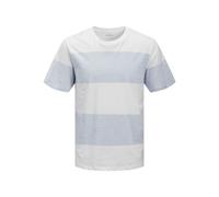 JJ REBEL Jrebpike Stripe Tee SS Crew Neck, Chambray Blue., L