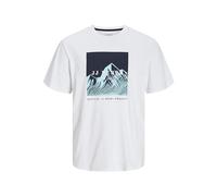 JJ REBEL Jrebraven Tee SS Crew Neck, Blanc., L