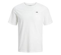 JJ REBEL Jrebrebel T-Shirt SS Crew Neck Noos avec Logo, Blanc, L Hommes