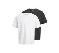 JJ REBEL Jrebrocky Tee SS Crew Neck MP Lot de 2 t-Shirts pour Homme, Noir, S