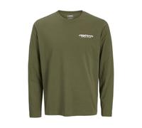 JJ rebel Jrebzack Tee Ls Crew Neck, Trèfle à Quatre Feuilles, M Hommes