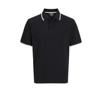 JJ REBEL Jrebzell Polo SS Sn pour Homme, Noir, L