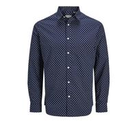 JJ REBEL Ls Jrebgavin AOP T-Shirt Taille L, Bleu médiéval, M Hommes