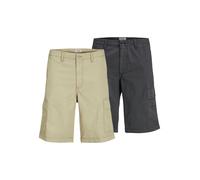 JJ Rebel Pantalon cargo 'JREBCARLOS' taupe / anthracite, Taille 31-32