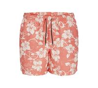 JJ Rebel Short de Bain imprimé Jrebhawaii, Corail, XL
