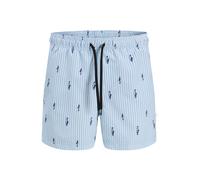 JJ Rebel Shorts de bain 'JREBHAWAII' marine / bleu clair / blanc, Taille 176