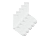 JJ rebel Socks 5 PK Jrebrebel Lot de 5 Paires de Chaussettes de Tennis avec Logo, Blanc, Taille Unique 3 Hommes