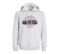 JJ REBEL Sweat à Capuche Jrebcasper pour Homme, Blanc-Gris, L