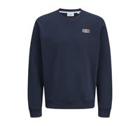 JJ rebel Sweat à col Rond Jrebdrummer pour Homme, Sky Captain, M