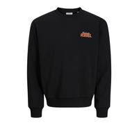 JJ Rebel Sweat-shirt 'JREBJIM' mandarine / noir / blanc cassé, Taille XL