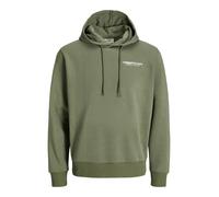 JJ Rebel Sweat-shirt 'JREBZACK' olive / blanc, Taille M