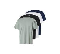 JJ Rebel T-Shirt bleu marine / vert / noir / blanc, Taille S