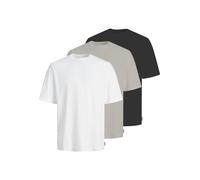 JJ Rebel T-Shirt 'JREB' beige foncé / noir / blanc, Taille S