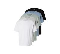 JJ Rebel T-Shirt 'JREB' gris clair / violet / lie de vin / noir, Taille M