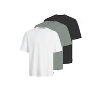 JJ Rebel T-Shirt 'JREB' vert / noir / blanc, Taille L