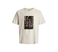 JJ Rebel T-Shirt 'JREBOSCAR' crème / lilas / noir, Taille S