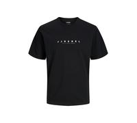 JJ Rebel T-Shirt 'JREBROCKY' noir / blanc, Taille XS