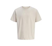JJ REBEL Tee Shirt Jrebrocky avec Logo SS Crew Neck, Beige Clair, M Hommes