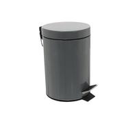 JJA Poubelle 105614 Métal 3 L Gris