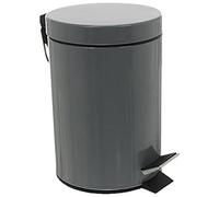 JJA Poubelle 105614 Métal 3 L Gris