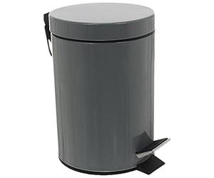 JJA 105614 Poubelle Métal Gris 3 L