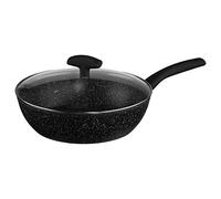 - Sauteuse en Aluminium Couvercle 28cm Noir