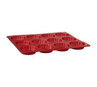 JJA 111051A Moule ▒ 12 Tartelettes Silicone Rouge