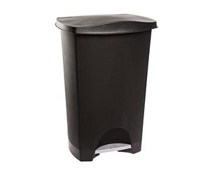 JJA 117056 Poubelle à Pédale Noir 42 L