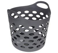 JJA 117067 Panier à Linge Rond Gris 28 L
