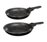 JJA 135111 Set 2 POELES 24/28CM PIIERRE + 1 Poignée Amovible