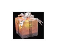 JJA Cadeau Lumineux Lafi Transparent - Déco de Noël Lumineuse Paquet cadeau à poser LED à variation de couleur - Feeric Christmas - Blanc, Multicolor - PVC - Intérieur - Fêtes de Noël