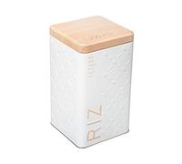 Boîte à riz "scandi" 18cm blanc