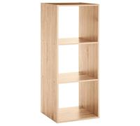 JJA Etagère en Panneaux de Particules 3 Cases Mix'n Modul 138907 L. 34,4 x P. 32 x H. 100,5 cm Bois