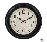 JJA Pendule Murale Plastique Moulure, Gris, 39cm