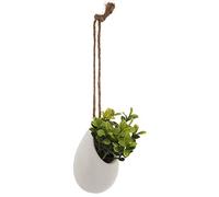 JJA Plante Artificielle Pot Suspendu Ø6CM 9.5CM Blanc