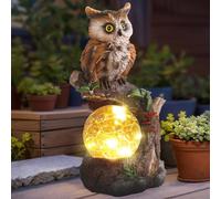 JJALIGHTS Boule solaire en forme de chouette
